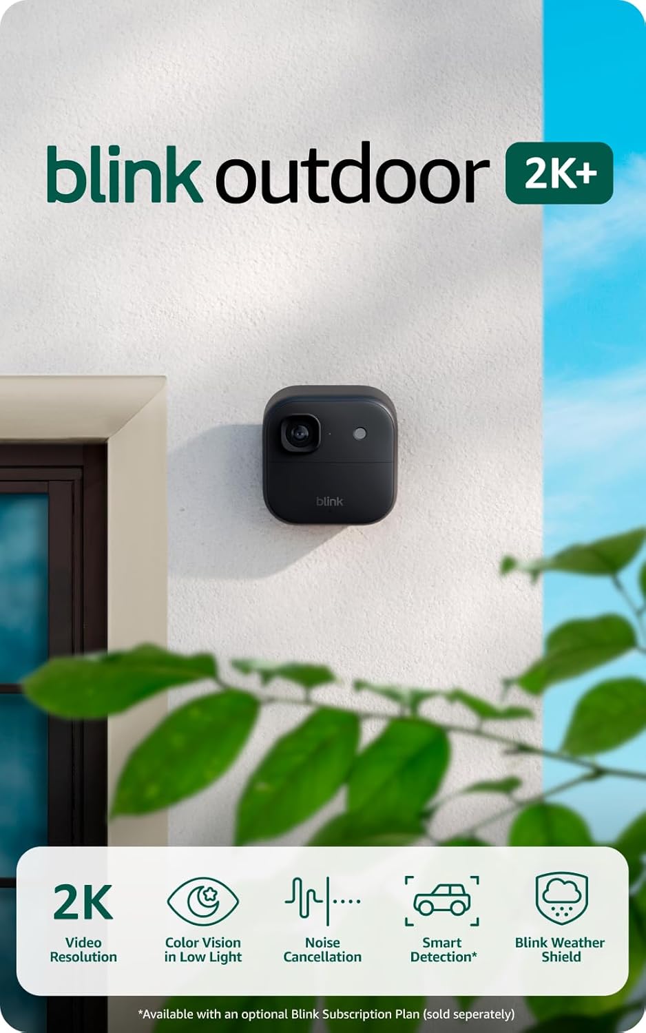 Blink Outdoor 2K+ (newest model) — Wireless smart security camera